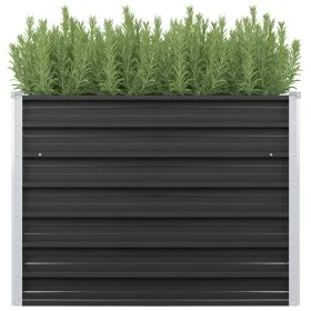 Arriate de acero galvanizado gris antracita 100x40x77 cm de vidaXL, Maceteros y jardineras - Ref: Foro24-45732, Precio: 54,39...
