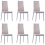 Conjunto de mesa y sillas de comedor 7 piezas color capuchino de vidaXL, muebles para cocinas y comedores - Ref: Foro24-28170...
