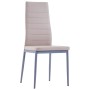 Conjunto de mesa y sillas de comedor 7 piezas color capuchino de vidaXL, muebles para cocinas y comedores - Ref: Foro24-28170...