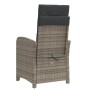 Sillones reclinables jardín con reposapiés 2 uds ratán PE gris de , Sillas de jardín - Ref: Foro24-365243, Precio: 259,36 €, ...