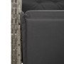 Sillones reclinables jardín con reposapiés 2 uds ratán PE gris de , Sillas de jardín - Ref: Foro24-365243, Precio: 259,36 €, ...