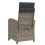 Sillón reclinable de jardín con reposapiés ratán sintético gris de , Sillas de jardín - Ref: Foro24-365187, Precio: 137,67 €,...