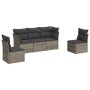 Juego de sofás jardín con cojines 5 pzas ratán sintético gris de , Conjuntos de jardín - Ref: Foro24-3249189, Precio: 291,16 ...
