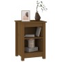 Mesita de noche madera maciza de pino marrón miel 40x35x55 cm de vidaXL, Mesitas de noche - Ref: Foro24-820962, Precio: 56,23...
