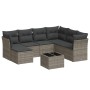 Set de sofás de jardín 8 pzas y cojines ratán sintético gris de , Conjuntos de jardín - Ref: Foro24-3249839, Precio: 482,38 €...