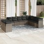 Set de sofás de jardín 10 pzas con cojines ratán sintético gris de , Conjuntos de jardín - Ref: Foro24-3249699, Precio: 613,4...