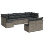 Set de muebles de jardín 9 pzas y cojines ratán sintético gris de , Conjuntos de jardín - Ref: Foro24-3249989, Precio: 575,04...