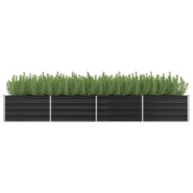 Arriate de acero galvanizado gris antracita 320x80x45 cm de vidaXL, Maceteros y jardineras - Ref: Foro24-45729, Precio: 81,18...