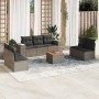 Set de sofás de jardín 8 pzas y cojines ratán sintético gris de , Conjuntos de jardín - Ref: Foro24-3257733, Precio: 461,72 €...