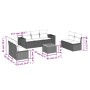 Set de sofás de jardín 8 pzas y cojines ratán sintético gris de , Conjuntos de jardín - Ref: Foro24-3257733, Precio: 461,72 €...
