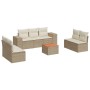 Juego de sofás de jardín con cojines beige 8 pzas ratán PE de , Conjuntos de jardín - Ref: Foro24-3257731, Precio: 552,57 €, ...
