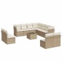 Set de sofás de jardín 12 pzas y cojines ratán sintético marrón de , Conjuntos de jardín - Ref: Foro24-3249667, Precio: 801,0...