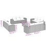 Set sofás de jardín con cojines 13 pzas ratán sintético beige de , Conjuntos de jardín - Ref: Foro24-3257710, Precio: 1,00 €,...
