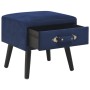 Mesita de noche azul 40x35x40 cm terciopelo de vidaXL, Mesitas de noche - Ref: Foro24-247540, Precio: 65,11 €, Descuento: %
