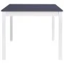 Mesa de comedor de madera de pino blanco y gris 180x90x73 cm de vidaXL, Mesas de cocina y de comedor - Ref: Foro24-283406, Pr...