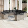 Set sofás de jardín con cojines 13 piezas ratán sintético gris de , Conjuntos de jardín - Ref: Foro24-3250389, Precio: 870,62...