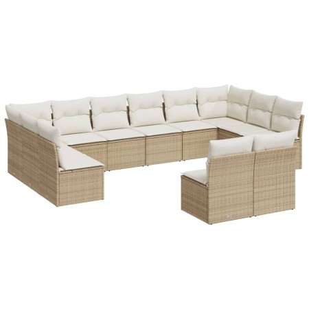 Set de sofás de jardín 12 pzas y cojines ratán sintético marrón de , Conjuntos de jardín - Ref: Foro24-3250207, Precio: 754,3...