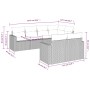 Set de sofás de jardín 7 piezas con cojines ratán PE gris de , Sofás modulares de exterior - Ref: Foro24-3251547, Precio: 493...