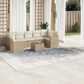 Garden sofa set with beige cushions 8 pcs PE rattan by , Modular outdoor sofas - Ref: Foro24-3251075, Price: 550,16 €, Discou...