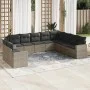 10-piece garden sofa set with gray synthetic rattan cushions by , Modular outdoor sofas - Ref: Foro24-3251507, Price: 650,39 ...
