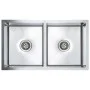 Fregadero de cocina hecho a mano acero inoxidable de vidaXL, Fregaderos - Ref: Foro24-145079, Precio: 118,50 €, Descuento: %