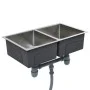 Fregadero de cocina hecho a mano acero inoxidable de vidaXL, Fregaderos - Ref: Foro24-145079, Precio: 118,50 €, Descuento: %