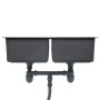 Fregadero de cocina hecho a mano acero inoxidable de vidaXL, Fregaderos - Ref: Foro24-145079, Precio: 109,28 €, Descuento: %
