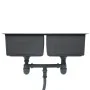 Fregadero de cocina hecho a mano acero inoxidable de vidaXL, Fregaderos - Ref: Foro24-145079, Precio: 118,50 €, Descuento: %