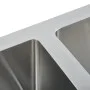 Fregadero de cocina hecho a mano acero inoxidable de vidaXL, Fregaderos - Ref: Foro24-145079, Precio: 118,50 €, Descuento: %