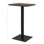 Mesa de bistró ceniza oscuro 70x70x107 cm de , Mesas de cocina y de comedor - Ref: Foro24-321927, Precio: 133,81 €, Descuento: %