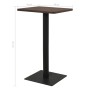Mesa de bistró ceniza oscuro 70x70x107 cm de , Mesas de cocina y de comedor - Ref: Foro24-321927, Precio: 134,81 €, Descuento: %