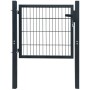 Cancela de valla 2D individual gris antracita 106x130 cm de , Puertas de jardín - Ref: Foro24-141740, Precio: 173,01 €, Descu...