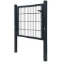Cancela de valla 2D individual gris antracita 106x130 cm de , Puertas de jardín - Ref: Foro24-141740, Precio: 173,01 €, Descu...