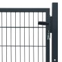 Cancela de valla 2D individual gris antracita 106x130 cm de , Puertas de jardín - Ref: Foro24-141740, Precio: 173,01 €, Descu...