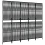 Biombo de 5 paneles ratán sintético negro de , Divisores de ambientes - Ref: Foro24-365396, Precio: 135,90 €, Descuento: %
