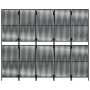Biombo de 5 paneles ratán sintético negro de , Divisores de ambientes - Ref: Foro24-365396, Precio: 135,90 €, Descuento: %