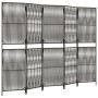 Biombo de 5 paneles ratán sintético gris de , Divisores de ambientes - Ref: Foro24-365382, Precio: 149,98 €, Descuento: %