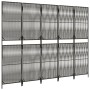 Biombo de 5 paneles ratán sintético gris de , Divisores de ambientes - Ref: Foro24-365382, Precio: 149,98 €, Descuento: %