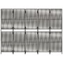 Biombo de 5 paneles ratán sintético gris de , Divisores de ambientes - Ref: Foro24-365382, Precio: 149,98 €, Descuento: %