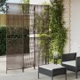 Biombo de 3 paneles ratán sintético marrón de , Divisores de ambientes - Ref: Foro24-365389, Precio: 88,45 €, Descuento: %