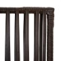 Biombo de 3 paneles ratán sintético marrón de , Divisores de ambientes - Ref: Foro24-365389, Precio: 88,45 €, Descuento: %