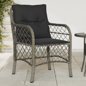 Sillones de jardín con cojines 2 uds ratán sintético gris de , Sillas de jardín - Ref: Foro24-365155, Precio: 173,95 €, Descu...