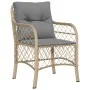 Sillones jardín con cojines 2 uds ratán sintético beige mezcla de , Sillas de jardín - Ref: Foro24-365157, Precio: 215,21 €, ...