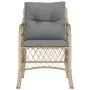 Sillones jardín con cojines 2 uds ratán sintético beige mezcla de , Sillas de jardín - Ref: Foro24-365157, Precio: 215,21 €, ...