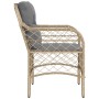 Sillones jardín con cojines 2 uds ratán sintético beige mezcla de , Sillas de jardín - Ref: Foro24-365157, Precio: 189,63 €, ...