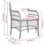 Sillones jardín con cojines 2 uds ratán sintético beige mezcla de , Sillas de jardín - Ref: Foro24-365157, Precio: 189,63 €, ...