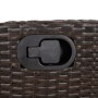 Sillón reclinable de jardín con cojines ratán sintético marrón de , Sillas de jardín - Ref: Foro24-365162, Precio: 113,81 €, ...