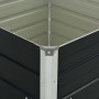 Jardinera elevada acero galvanizado gris antracita 100x100x77cm de vidaXL, Maceteros y jardineras - Ref: Foro24-45725, Precio...
