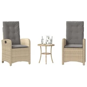 Sillas y mesita de jardín 3 piezas ratán sintético cojín beige de , Conjuntos de jardín - Ref: Foro24-365181, Precio: 324,57 ...