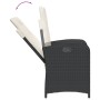 Set comedor de jardín 3 pzas con cojines ratán sintético negro de , Conjuntos de jardín - Ref: Foro24-3212194, Precio: 318,69...
